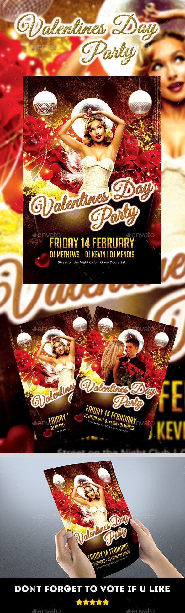 Valentine Day Party 2015 Flyer - Clubs & Parties Events