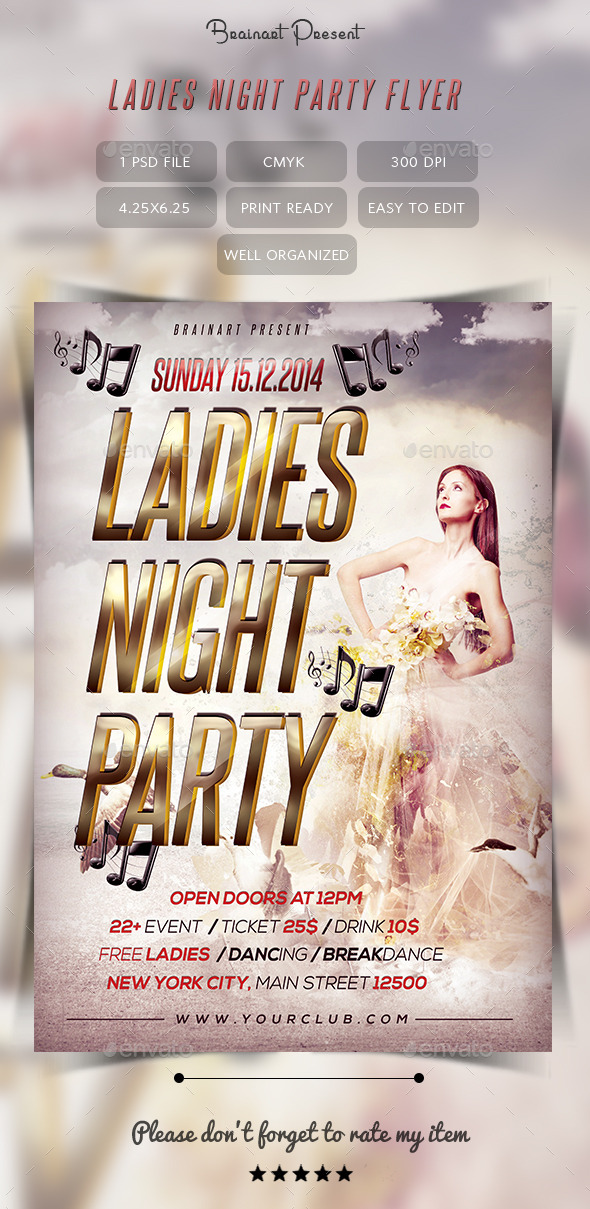 Ladies Night Party Flyer - Clubs & Parties Events
