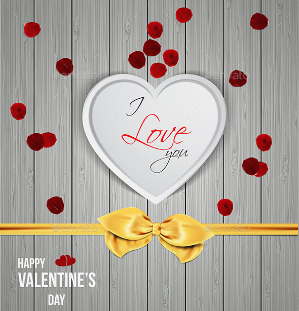 Heart Shape on Wooden Texture - Valentines Seasons/Holidays