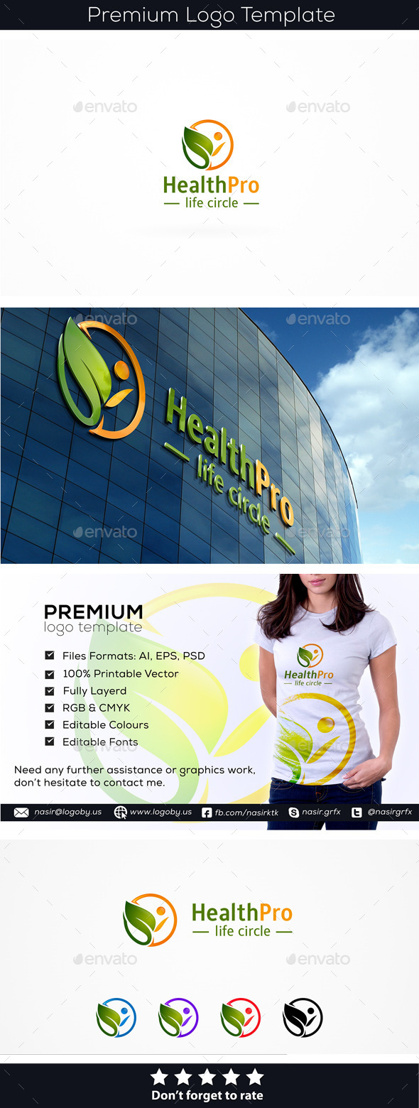 Healthy Person - Humans Logo Templates