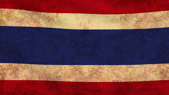 Thailand Flag 2 Pack – Grunge and Retro
