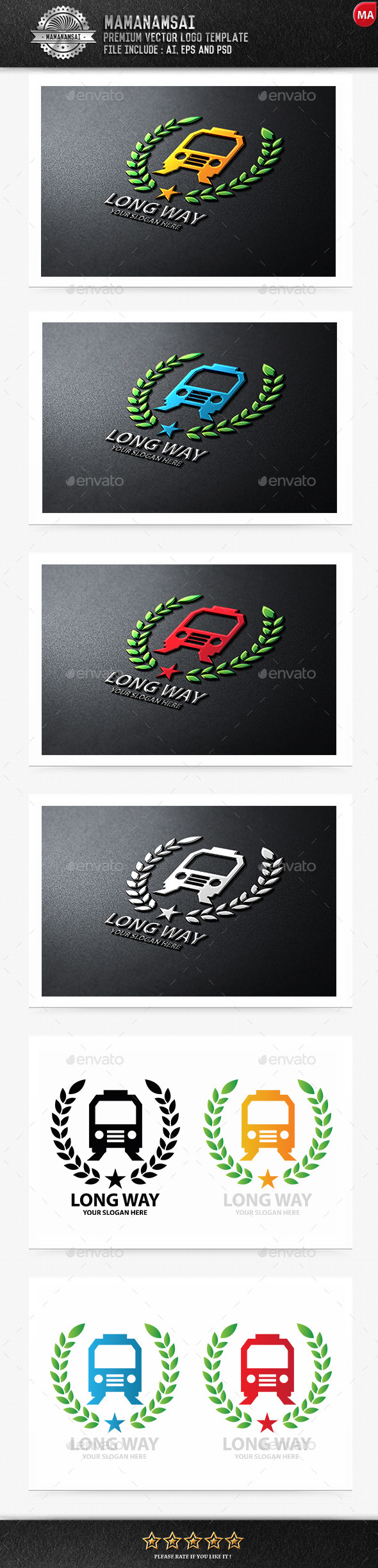 Long Way Logo - Symbols Logo Templates