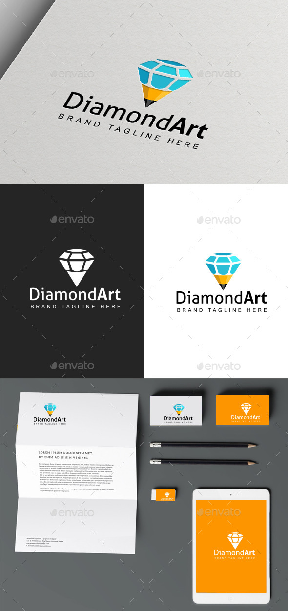 Diamond Art logo - Vector Abstract