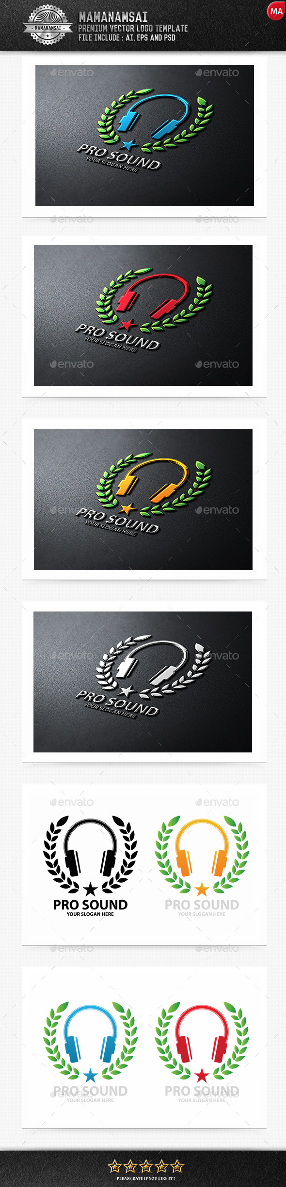 Pro Sound Logo - Symbols Logo Templates