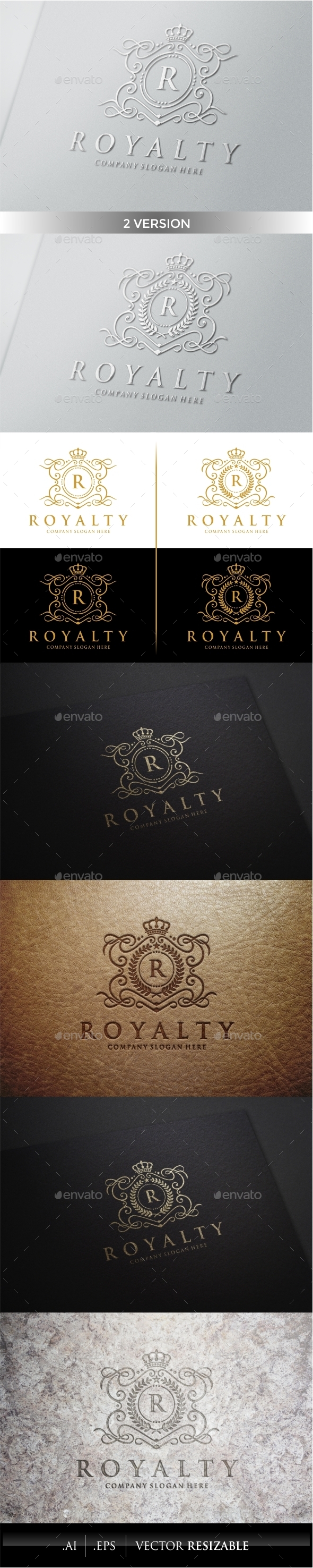 Royalty Logo Template - Crests Logo Templates