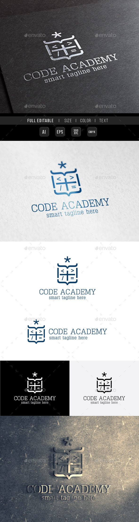 Royal King Code Academy - Crests Logo Templates