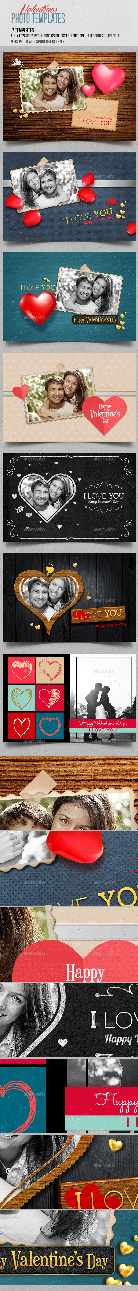 Valentines Photo Templates