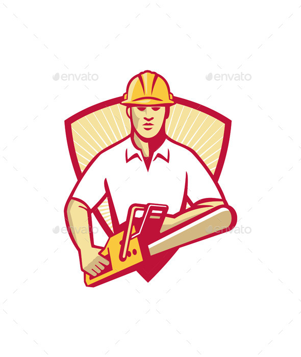 Tree Surgeon with Chainsaw - People Characters
