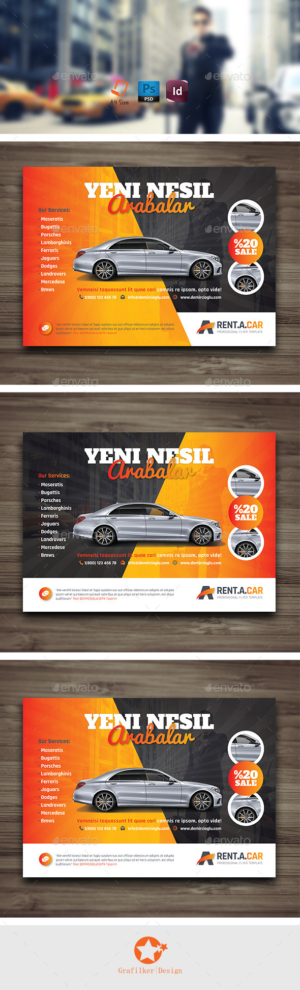 Rent A Car Flyer Templates - Corporate Flyers