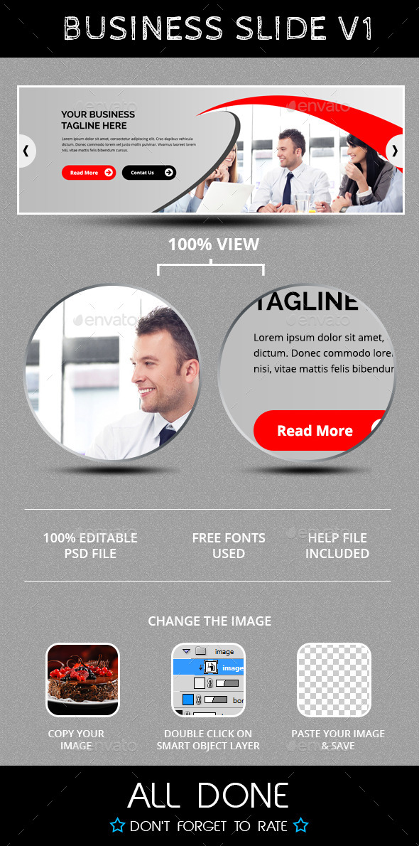 Business Slide V1 - Sliders & Features Web Elements