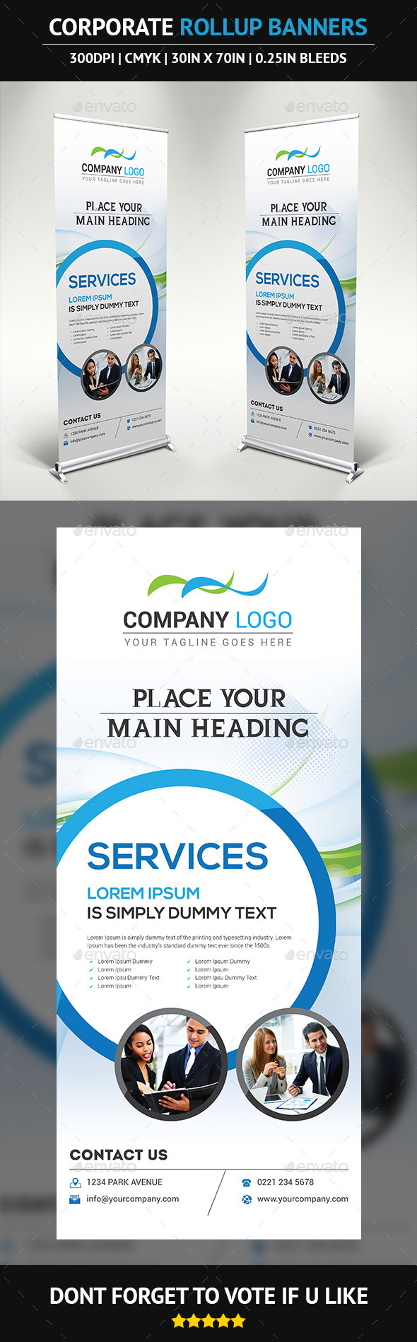 Corporate Rollup Banner - Signage Print Templates