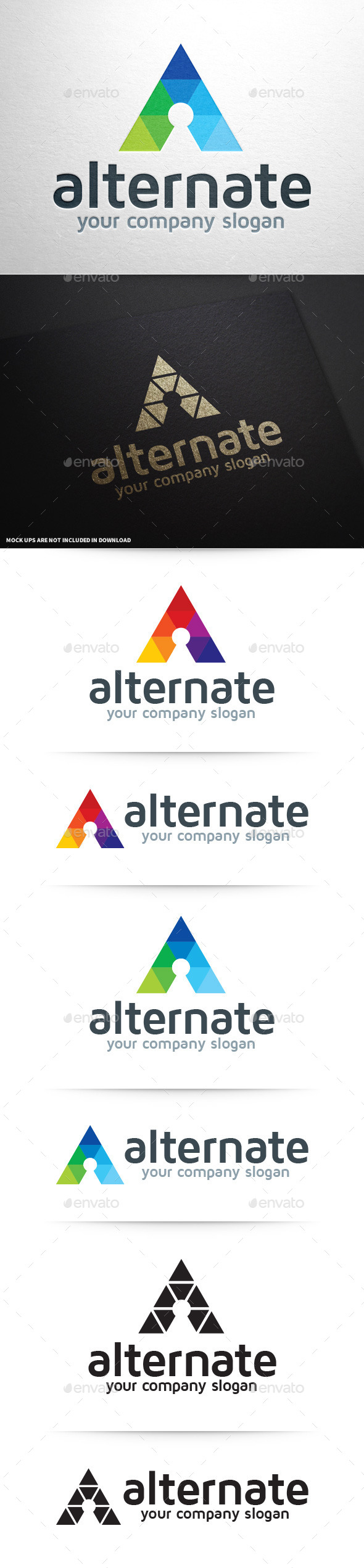 Alternate - Letter A Logo - Letters Logo Templates