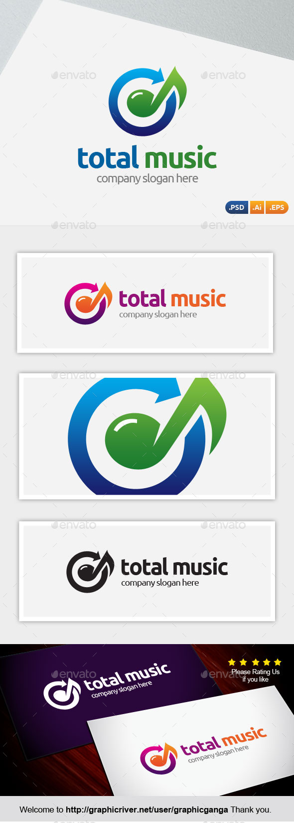Total Music - Abstract Logo Templates