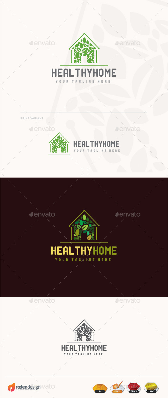 Healthy Home Logo - Buildings Logo Templates