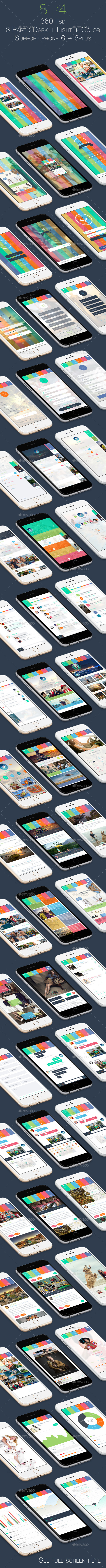 8 Part 4 - Mobile UI Kit - User Interfaces Web Elements