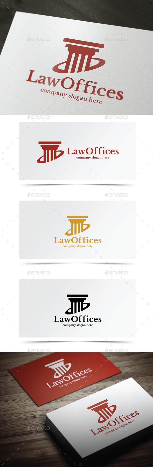Law Offices - Objects Logo Templates