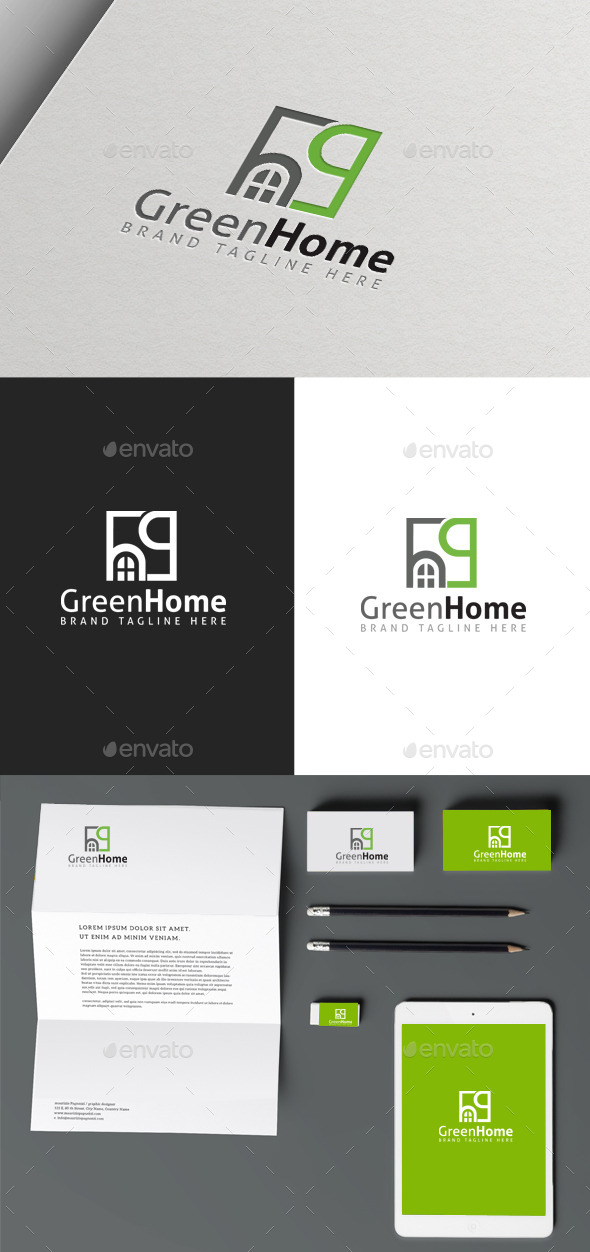 Green Home - Nature Logo Templates