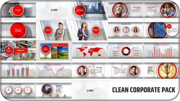 Clean Corporate Pack - VideoHive 9983830