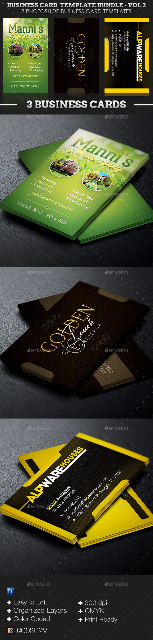 Business Card Template Bundle - Volume 3 - Industry Specific Business Cards