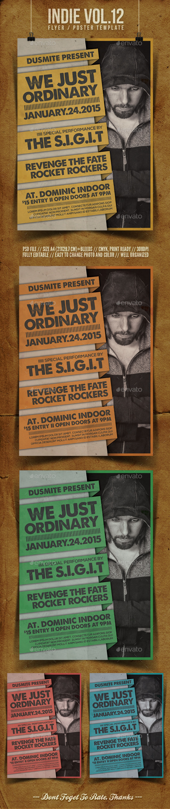 Indie Flyer Template Vol.12 - Concerts Events
