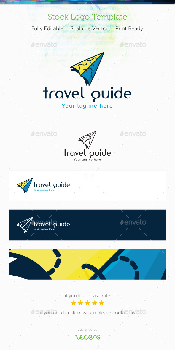 Travel Guide Stock Logo Template - Objects Logo Templates