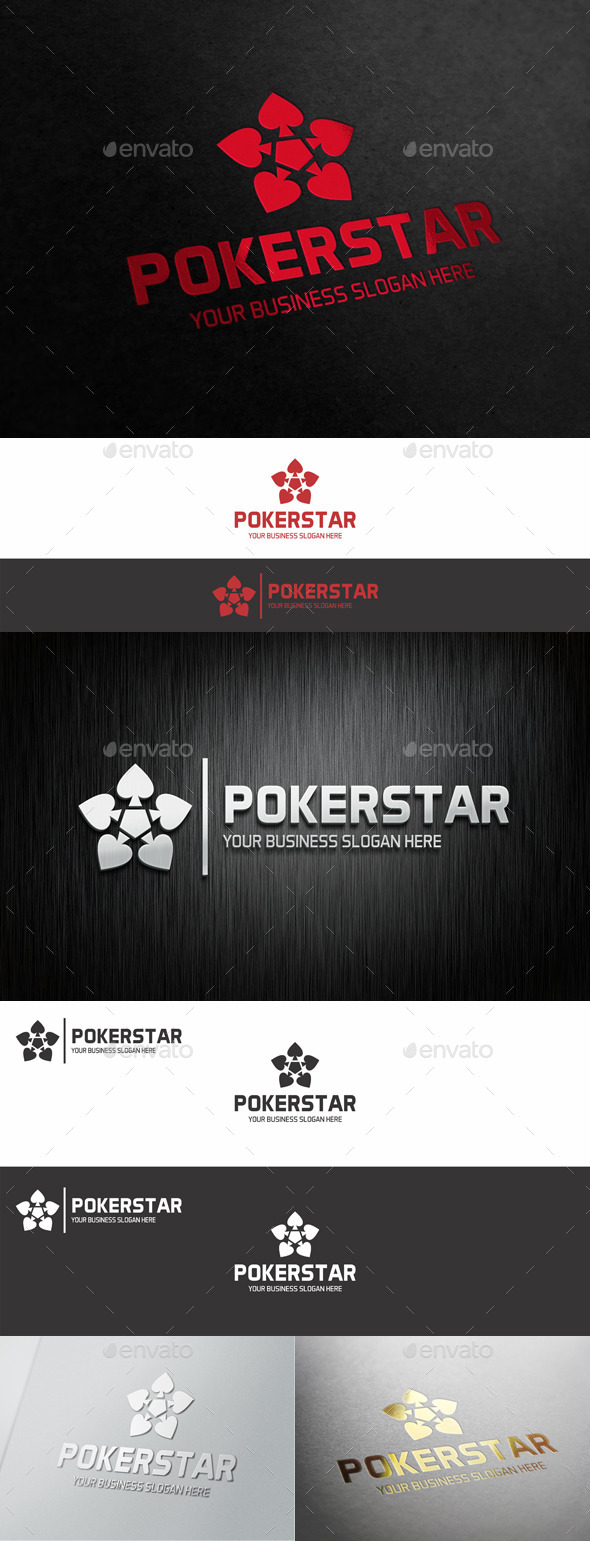 Poker Star Logo Template