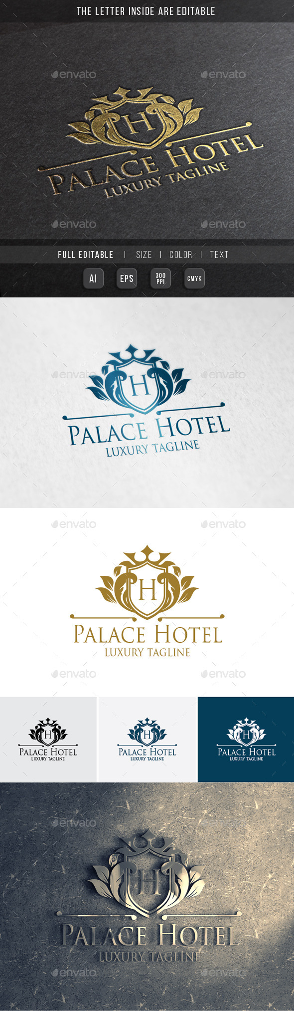 Royal Palace - Luxury Hotel - Crests Logo Templates