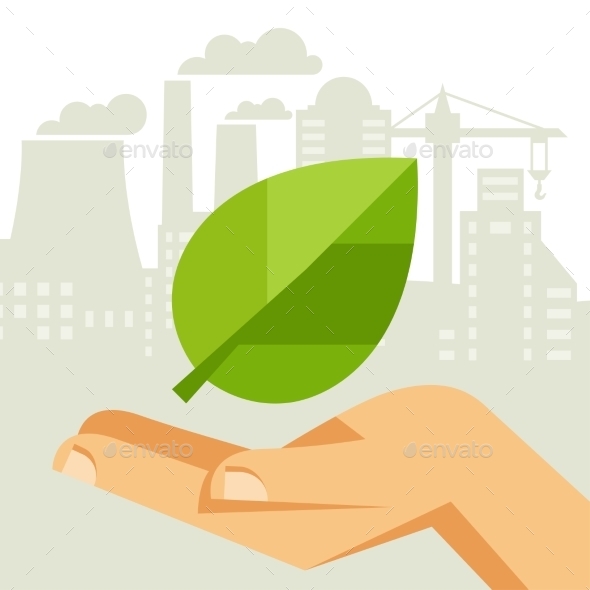 Ecology Protection Concept - Industries Business