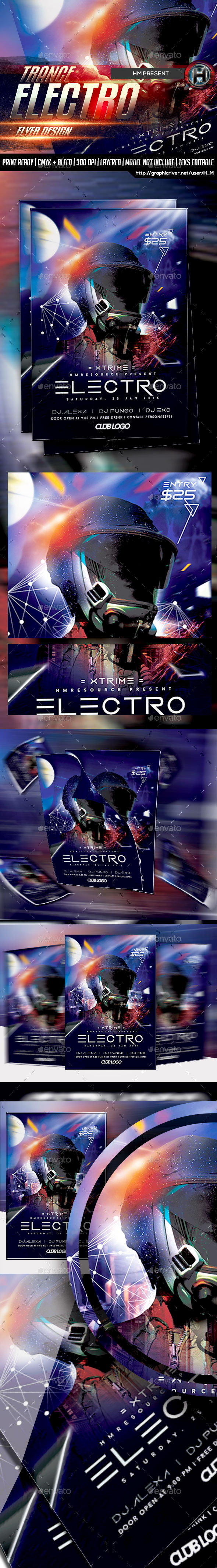 Electro DJ Guest Flyer - Events Flyers