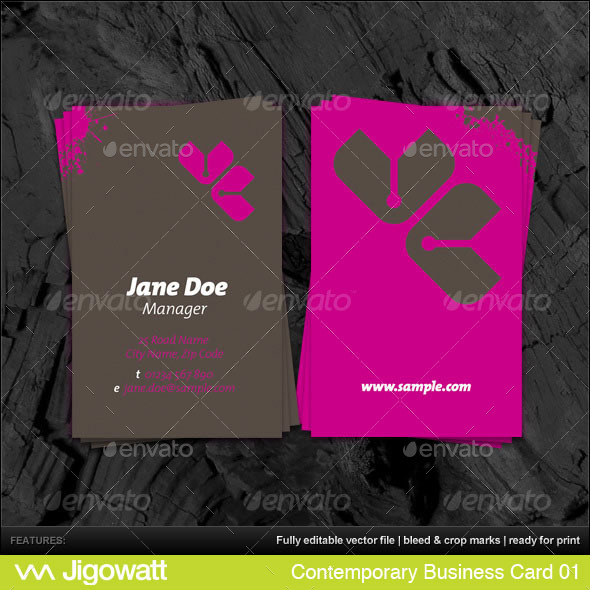 Contemporary Business Card - Creative Business Cards