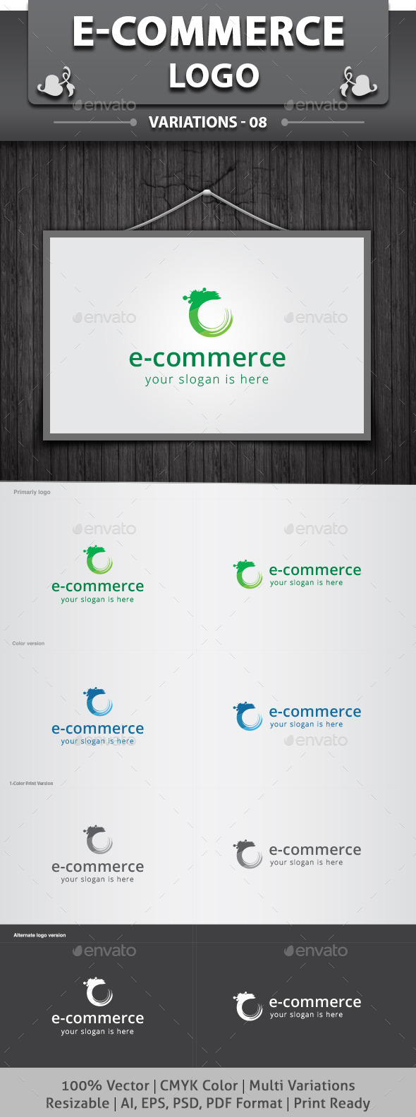 E-Commerce Logo - Abstract Logo Templates