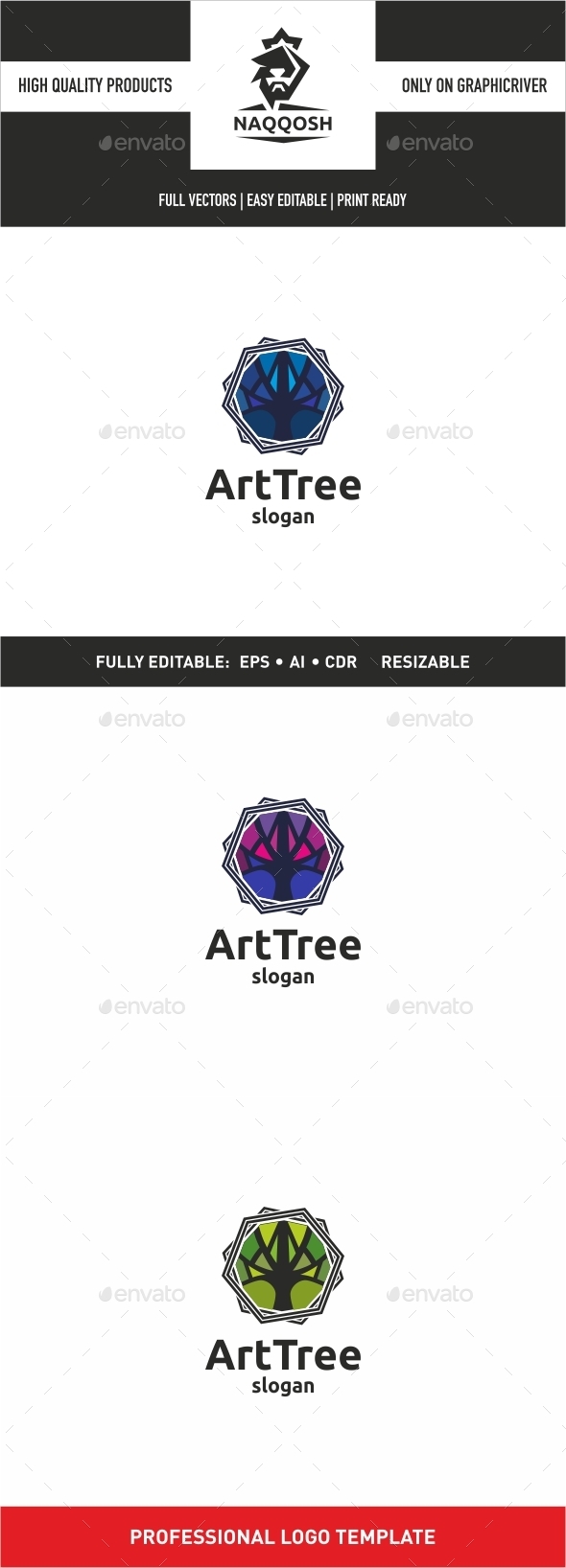 Art Tree - Symbols Logo Templates