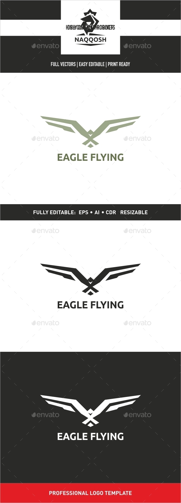 Eagle Flying - Animals Logo Templates