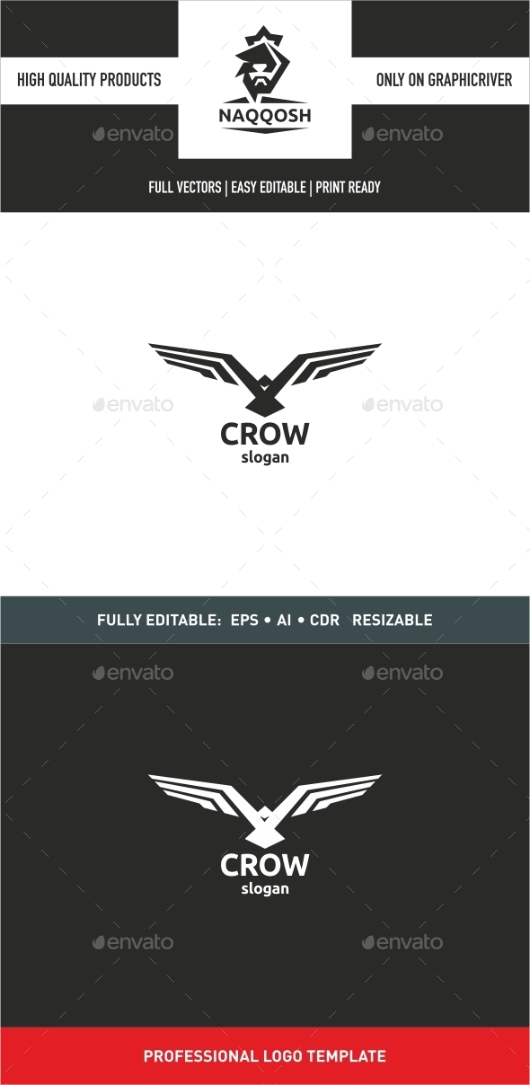 Crow - Abstract Logo Templates