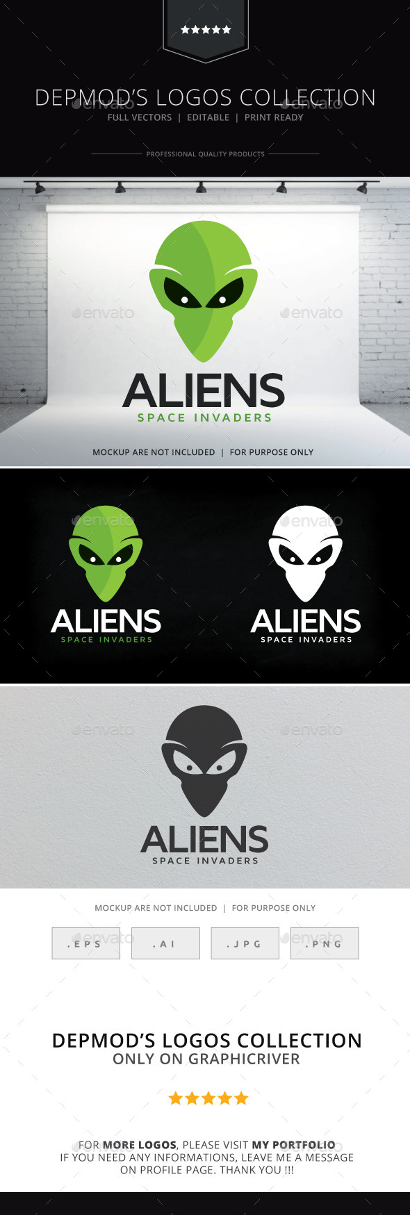Aliens Logo - Objects Logo Templates