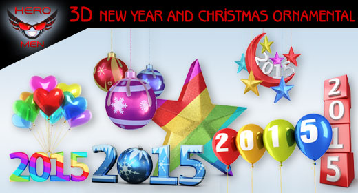 New Year and Christmas Ornamental