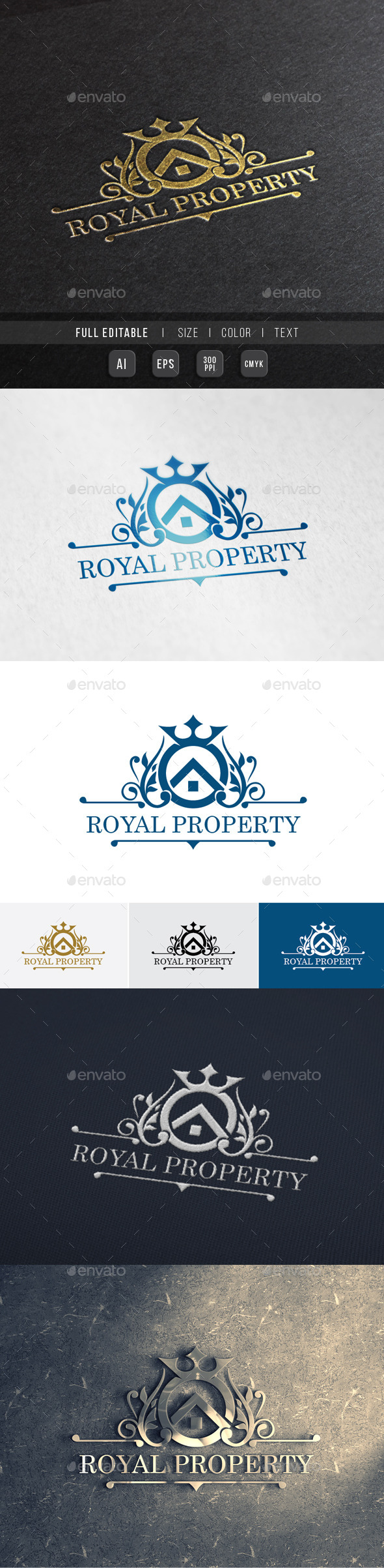 Elite Property - Royal House - Crests Logo Templates