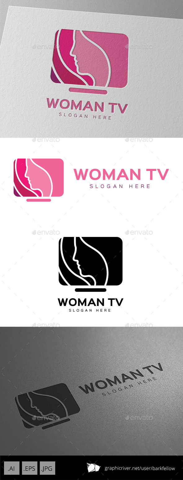 Women TV Shop Logo - Humans Logo Templates