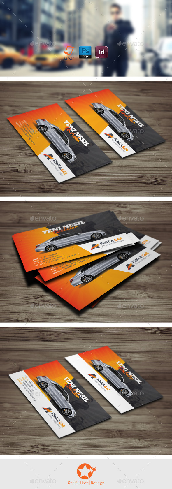 Rent A Car Business Card Templates - Corporate Business Cards