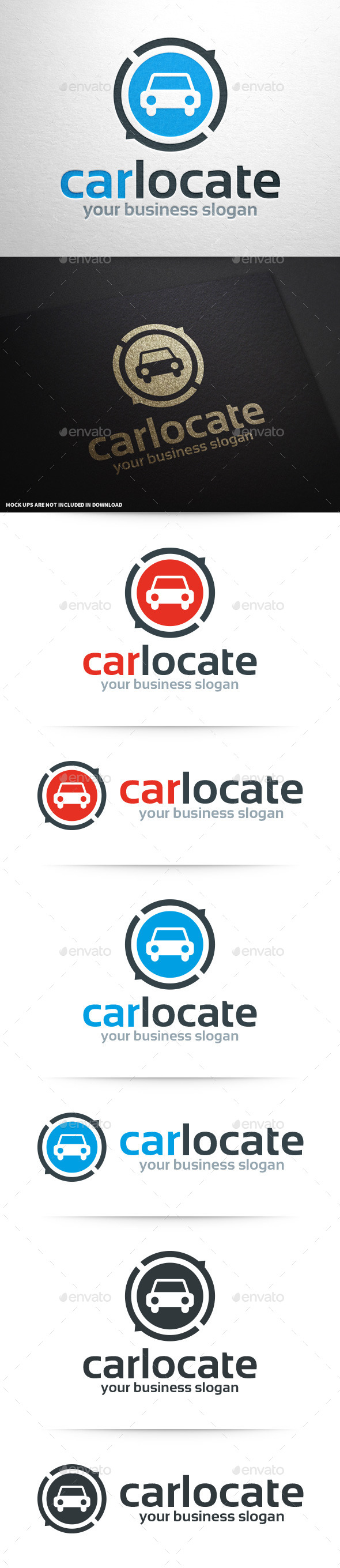 Car Locate Logo Template - Objects Logo Templates