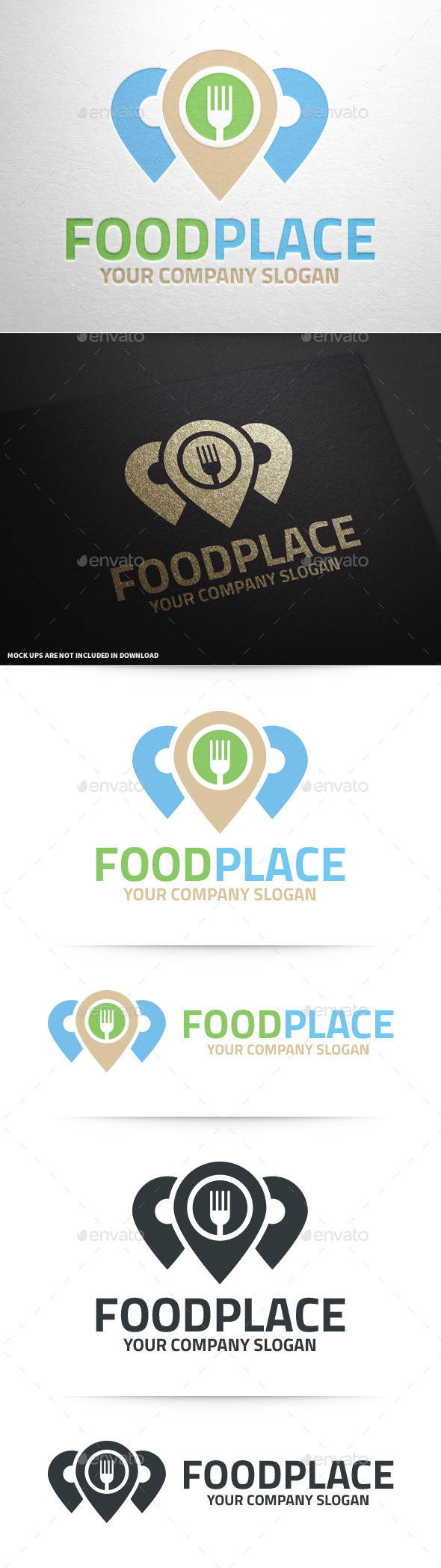 Food Place Logo Template - Food Logo Templates