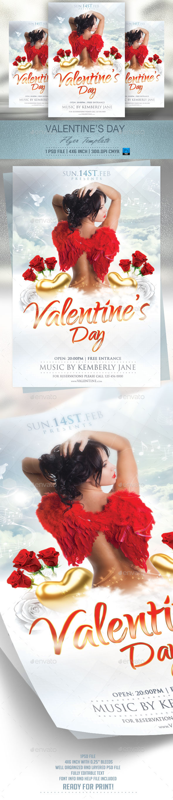 Valentines Day Flyer Template v2 - Events Flyers