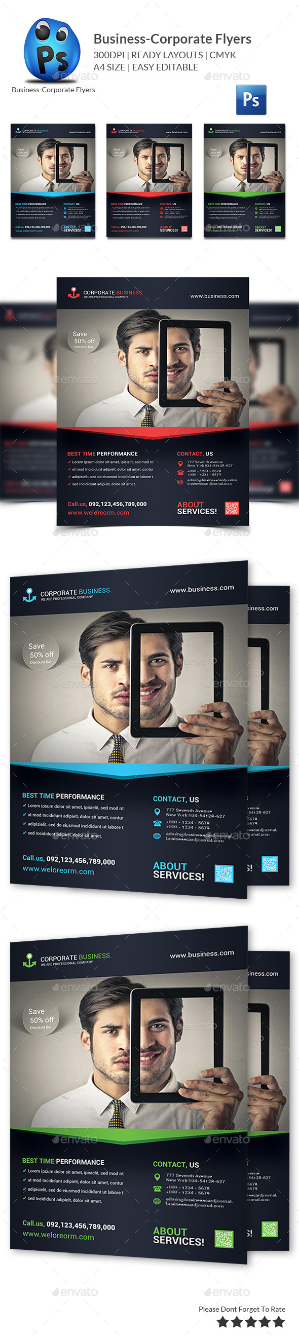 Corporate Business Flyer Template - Corporate Flyers