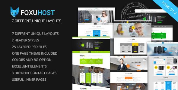 Exceptional Foxuhost - Web Hosting, Responsive HTML5 Template