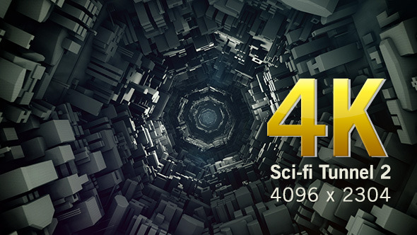 Sci-Fi VJ Spaceship Tunnel  2