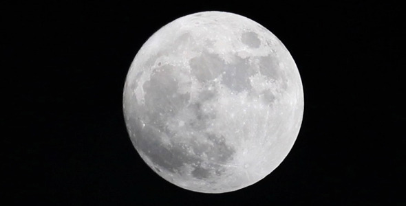 Moon With Clouds And Black Sky, Stock Footage | VideoHive