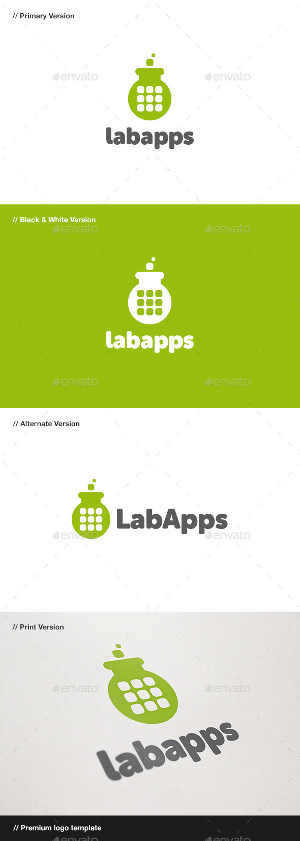 Lab Apps Logo - Objects Logo Templates