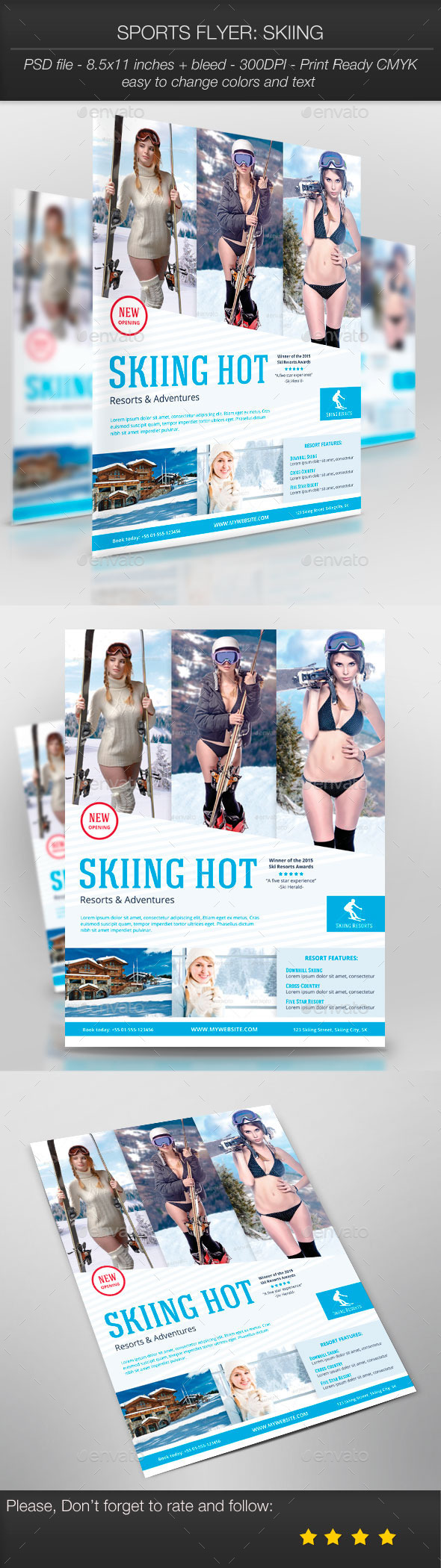 Sports Flyer: Skiing - Sports Events