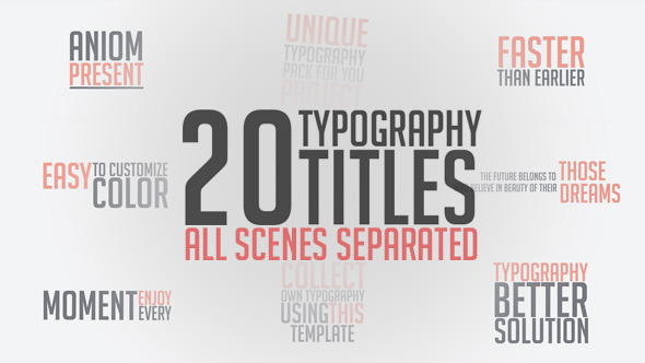 Unique Typography - VideoHive 10002409