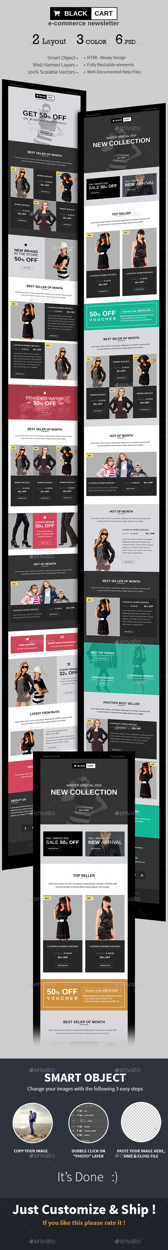 E-commerce Special Offers Newsletter PSD Template - E-newsletters Web Elements